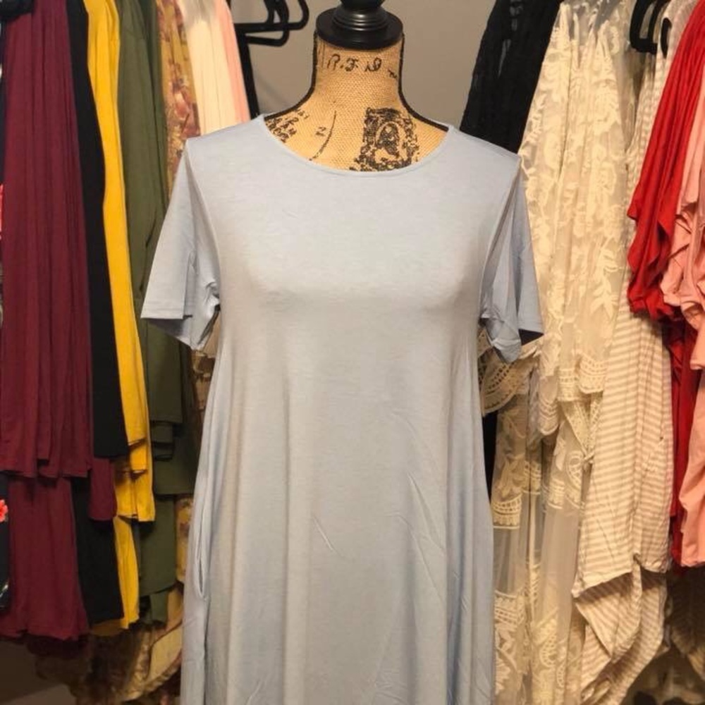 Blue T-Shirt Dress
